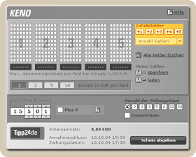 Keno Quicktipp spielen